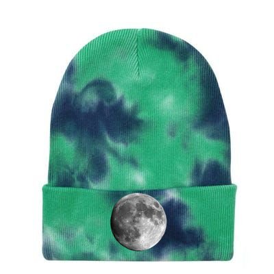 Cool Full Moon Luna Graphic Space Astronomy Science Tie Dye 12in Knit Beanie