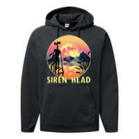 Cryptid Full Moon And Siren Head Performance Fleece Hoodie