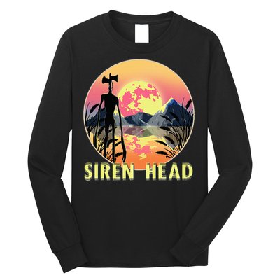 Cryptid Full Moon And Siren Head Long Sleeve Shirt