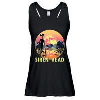 Cryptid Full Moon And Siren Head Ladies Essential Flowy Tank