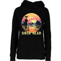 Cryptid Full Moon And Siren Head Womens Funnel Neck Pullover Hood