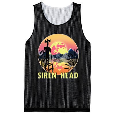 Cryptid Full Moon And Siren Head Mesh Reversible Basketball Jersey Tank