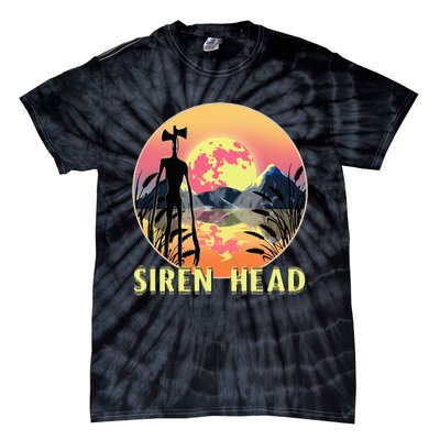 Cryptid Full Moon And Siren Head Tie-Dye T-Shirt