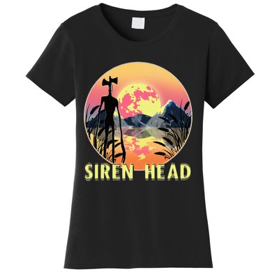 Cryptid Full Moon And Siren Head Women's T-Shirt