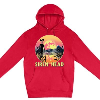 Cryptid Full Moon And Siren Head Premium Pullover Hoodie