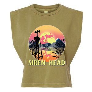 Cryptid Full Moon And Siren Head Garment-Dyed Women's Muscle Tee