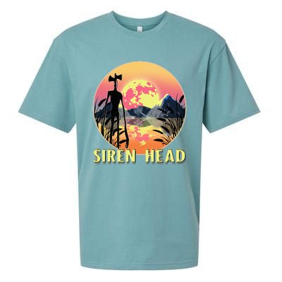 Cryptid Full Moon And Siren Head Sueded Cloud Jersey T-Shirt