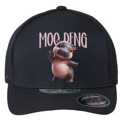 Cute Funny Moo Deng Baby Boo Deng Baby Hippo Zoo For Family Flexfit Unipanel Trucker Cap