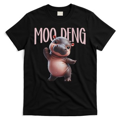 Cute Funny Moo Deng Baby Boo Deng Baby Hippo Zoo For Family T-Shirt