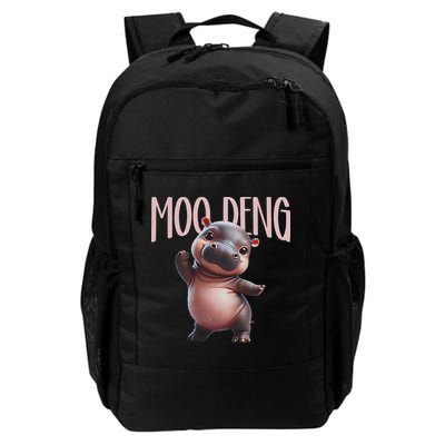 Cute Funny Moo Deng Baby Boo Deng Baby Hippo Zoo For Family Backpack