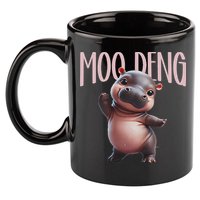 Cute Funny Moo Deng Baby Boo Deng Baby Hippo Zoo For Family 11oz C Handle Ceramic Mug