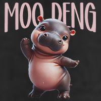 Cute Funny Moo Deng Baby Boo Deng Baby Hippo Zoo For Family Beanie