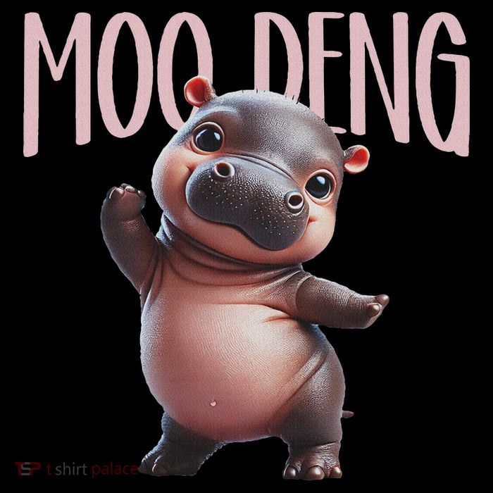 Cute Funny Moo Deng Baby Boo Deng Baby Hippo Zoo For Family Flatbill Hat
