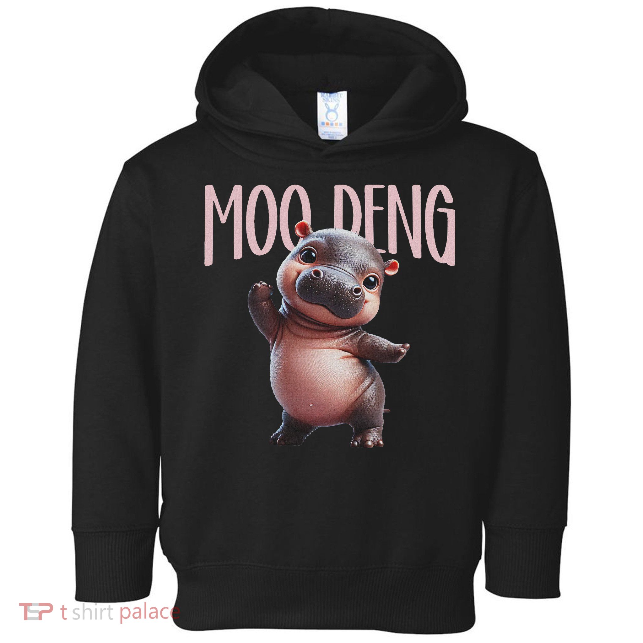Cute Funny Moo Deng Baby Boo Deng Baby Hippo Zoo For Family Toddler Hoodie