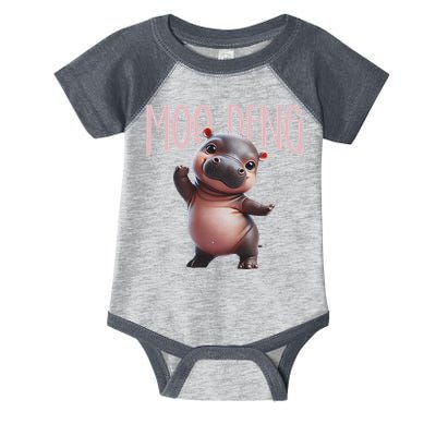 Cute Funny Moo Deng Baby Boo Deng Baby Hippo Zoo For Family Infant Baby Jersey Bodysuit