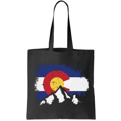 Colorado Flag Mountain Ski Winter Gift Hiker Hiking Camping Bag
