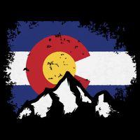 Colorado Flag Mountain Ski Winter Gift Hiker Hiking Camping Kids T-Shirt