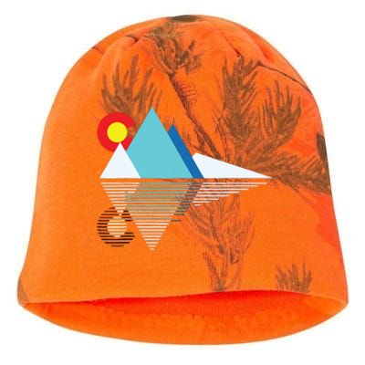 Colorado Flag Mountain Kati - Camo Knit Beanie