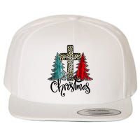 Christian Funny Merry Christmas Tree Jesus Cross Cheetah Wool Snapback Cap