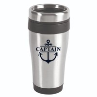 Captain & First Mate Matching Set Pontoon Boat Sailing 16oz Travel Tumbler