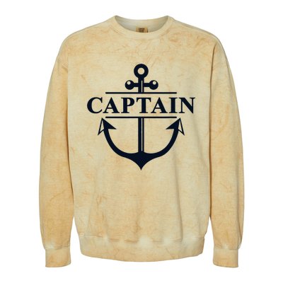 Captain & First Mate Matching Set Pontoon Boat Sailing Colorblast Crewneck Sweatshirt