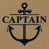 Captain & First Mate Matching Set Pontoon Boat Sailing Cotton Canvas Backpack