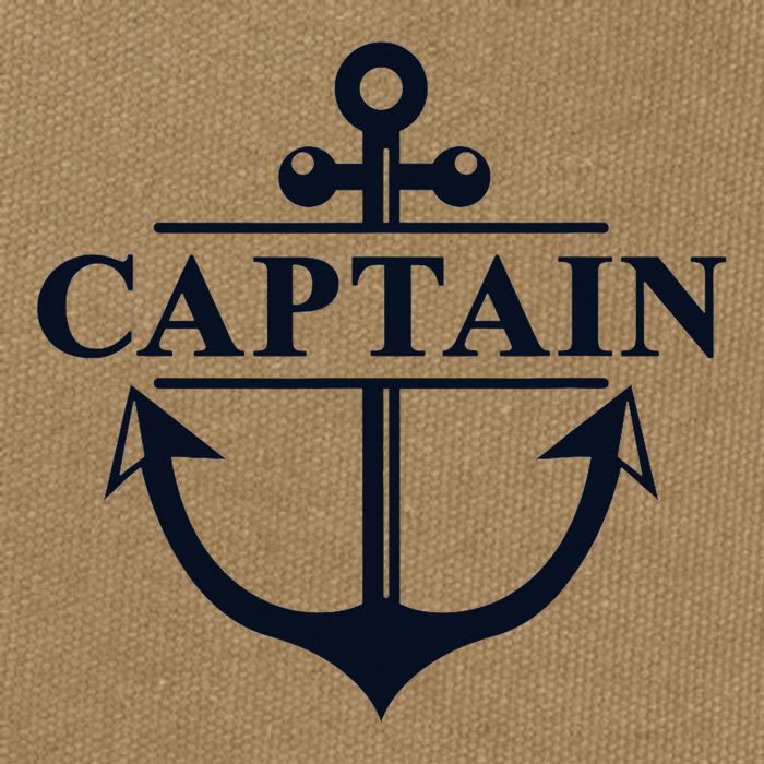 Captain & First Mate Matching Set Pontoon Boat Sailing Cotton Canvas Backpack