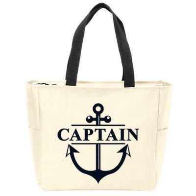 Captain & First Mate Matching Set Pontoon Boat Sailing Zip Tote Bag