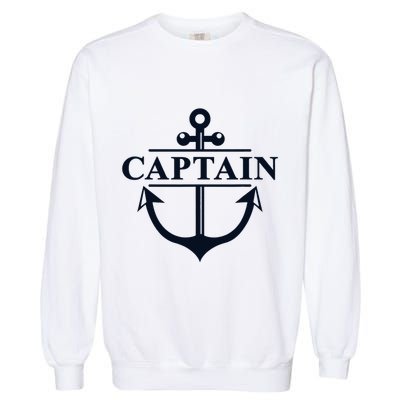 Captain & First Mate Matching Set Pontoon Boat Sailing Garment-Dyed Sweatshirt