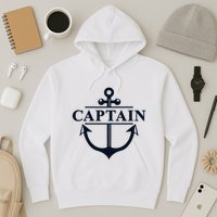 Captain & First Mate Matching Set Pontoon Boat Sailing Hoodie