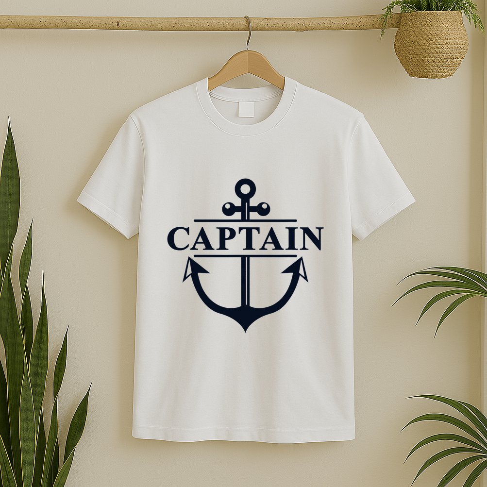 Captain & First Mate Matching Set Pontoon Boat Sailing T-Shirt