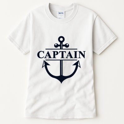 Captain & First Mate Matching Set Pontoon Boat Sailing Tall T-Shirt