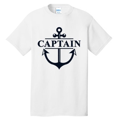 Captain & First Mate Matching Set Pontoon Boat Sailing Tall T-Shirt