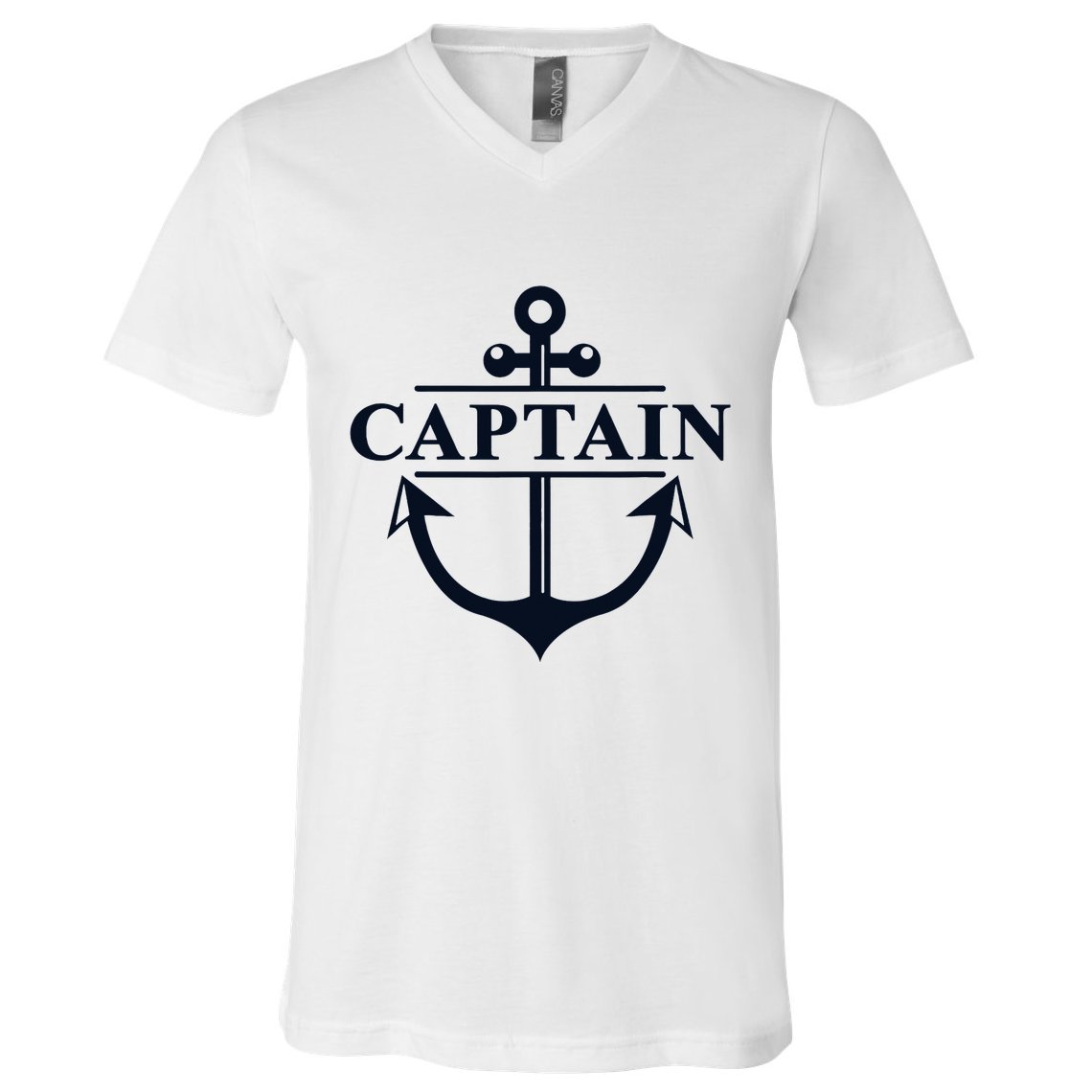 Captain & First Mate Matching Set Pontoon Boat Sailing V-Neck T-Shirt