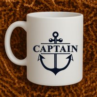 Captain & First Mate Matching Set Pontoon Boat Sailing Mug