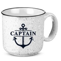Captain & First Mate Matching Set Pontoon Boat Sailing 15oz Campfire Ceramic Mug