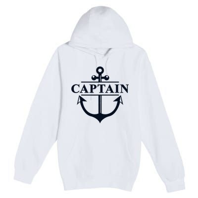 Captain & First Mate Matching Set Pontoon Boat Sailing Premium Pullover Hoodie