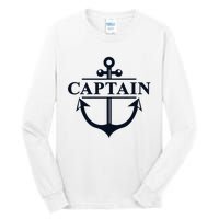 Captain & First Mate Matching Set Pontoon Boat Sailing Tall Long Sleeve T-Shirt