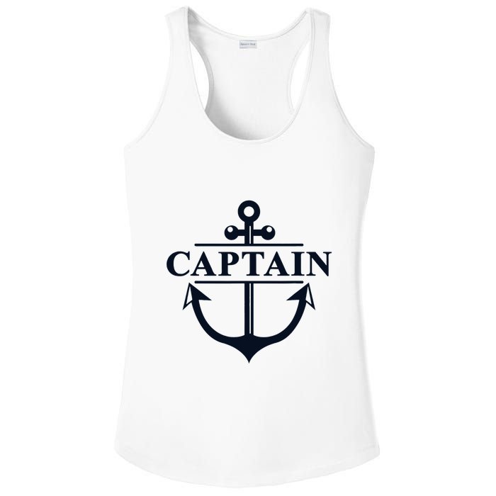 Captain & First Mate Matching Set Pontoon Boat Sailing Ladies PosiCharge Competitor Racerback Tank