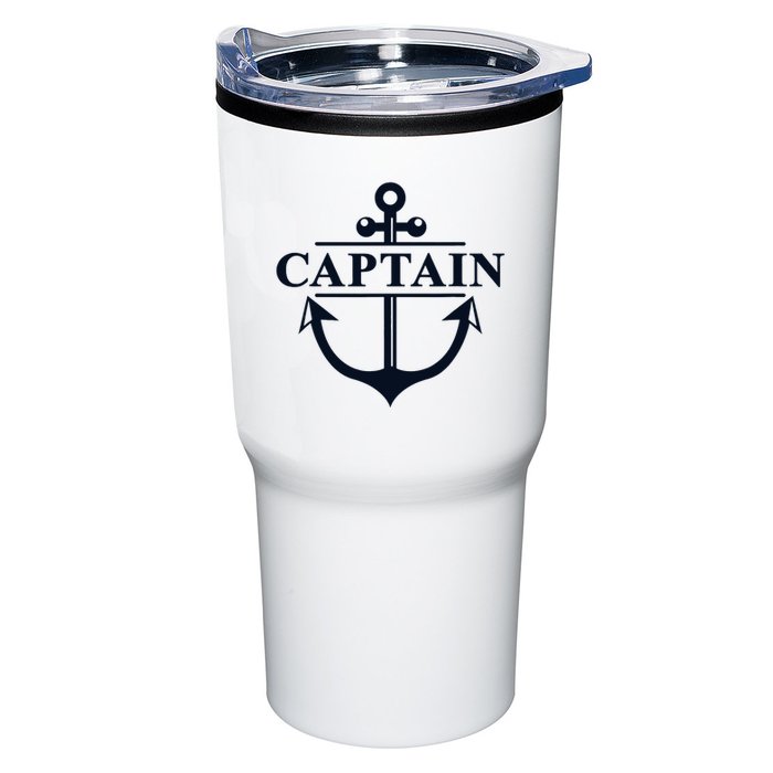 Captain & First Mate Matching Set Pontoon Boat Sailing Tumbler