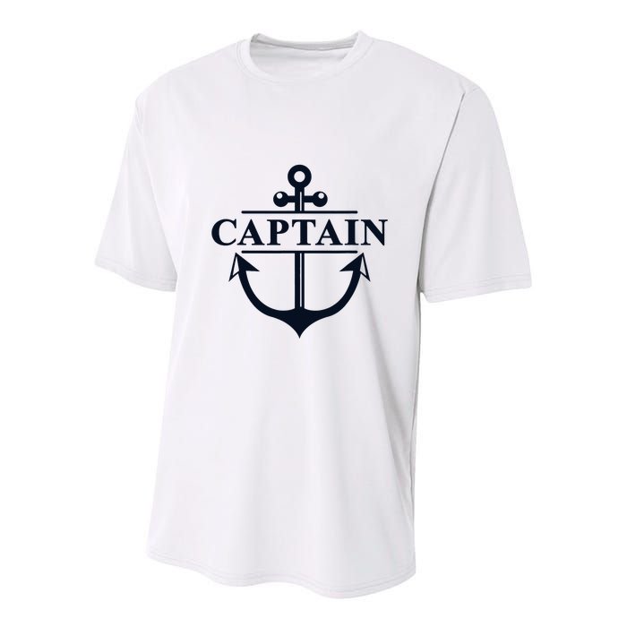 Captain & First Mate Matching Set Pontoon Boat Sailing Youth Performance Sprint T-Shirt