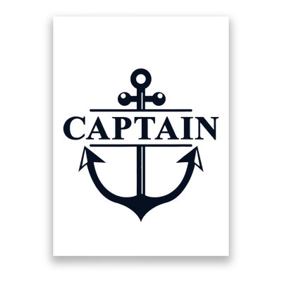 Captain & First Mate Matching Set Pontoon Boat Sailing Poster