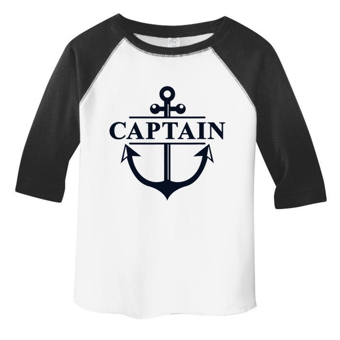 Captain & First Mate Matching Set Pontoon Boat Sailing Toddler Fine Jersey T-Shirt
