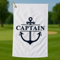 Captain & First Mate Matching Set Pontoon Boat Sailing Golf Towel