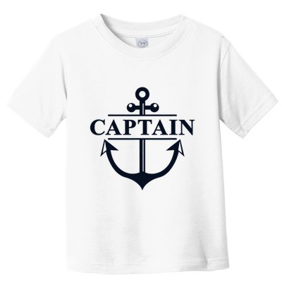 Captain & First Mate Matching Set Pontoon Boat Sailing Toddler T-Shirt