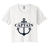 Captain & First Mate Matching Set Pontoon Boat Sailing Crop Top
