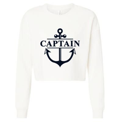 Captain & First Mate Matching Set Pontoon Boat Sailing Cropped Pullover Crew