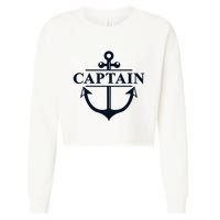 Captain & First Mate Matching Set Pontoon Boat Sailing Cropped Pullover Crew