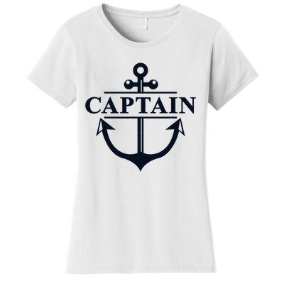 Captain & First Mate Matching Set Pontoon Boat Sailing Women's T-Shirt