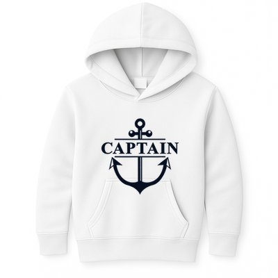 Captain & First Mate Matching Set Pontoon Boat Sailing Kids Hoodie